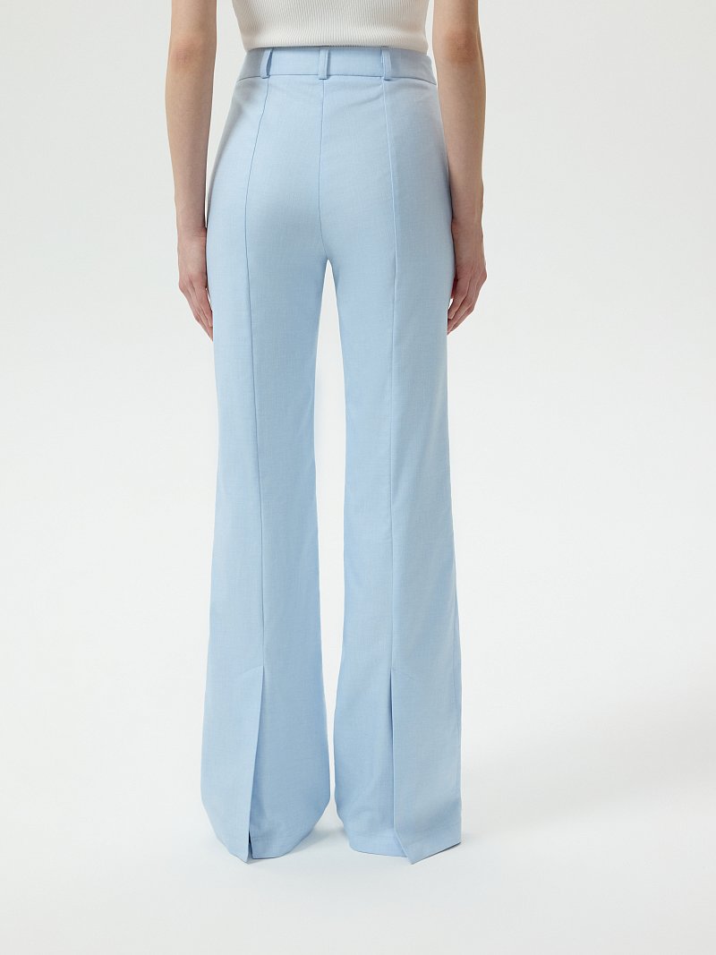 Расклешенные брюки с хлопком