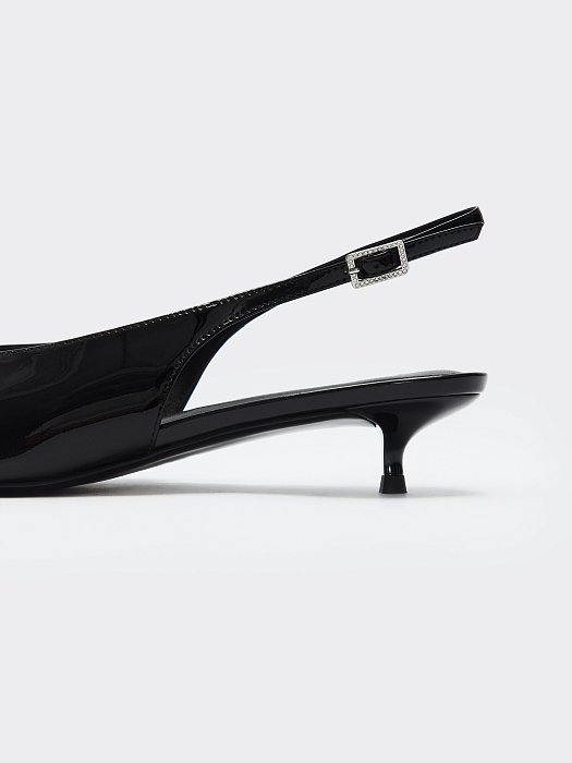 Лаковые туфли с открытой пяткой: фото №6