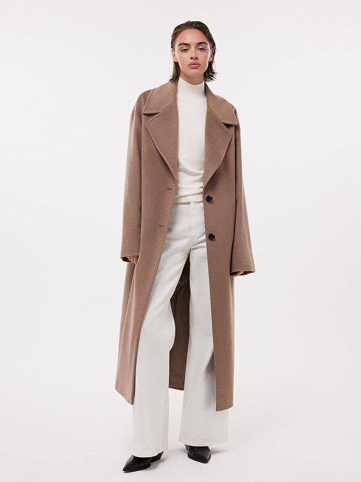 Пальто оверсайз с шерстью: фото №2