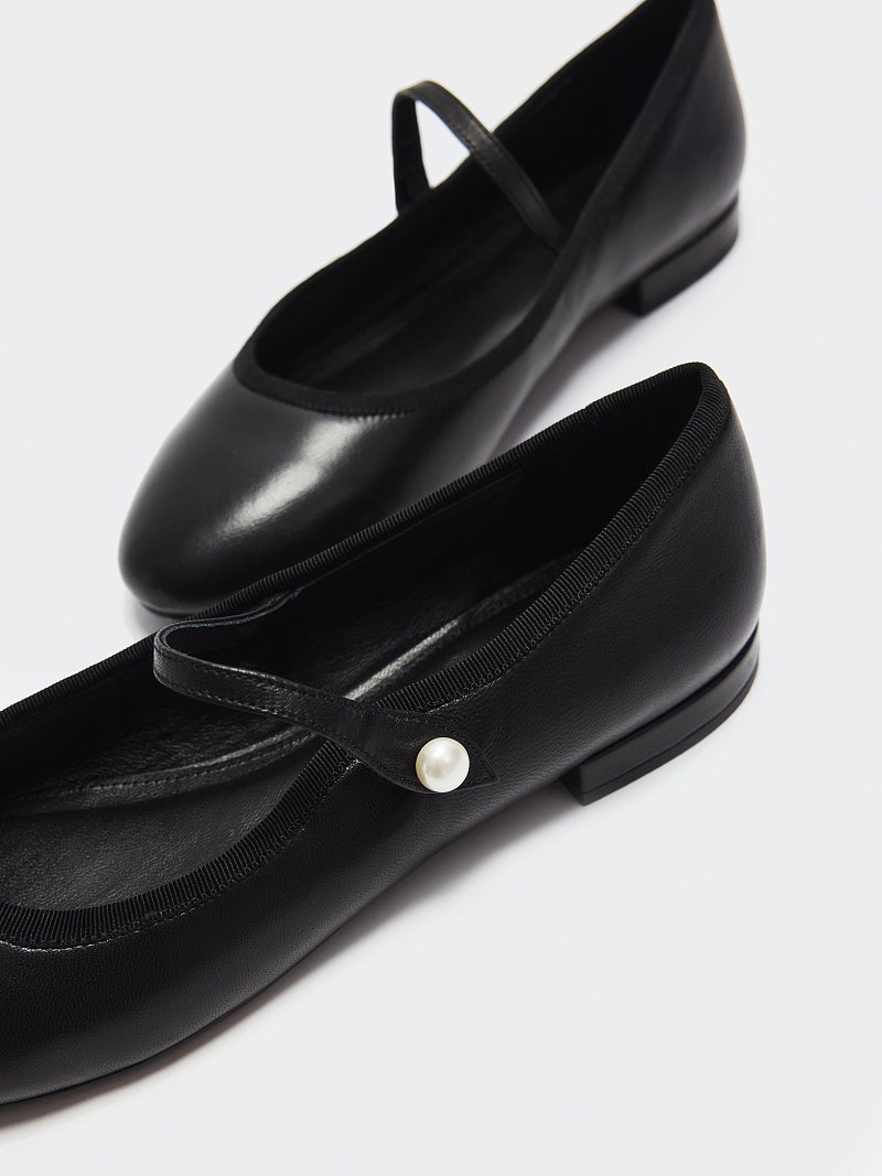 Балетки из натуральной кожи