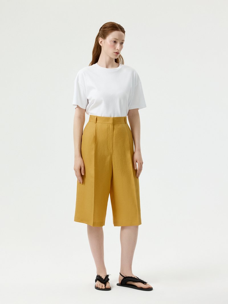 Бермуды из 100% льна