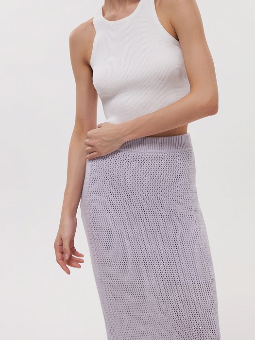 Вязаная юбка с пайетками: фото №4