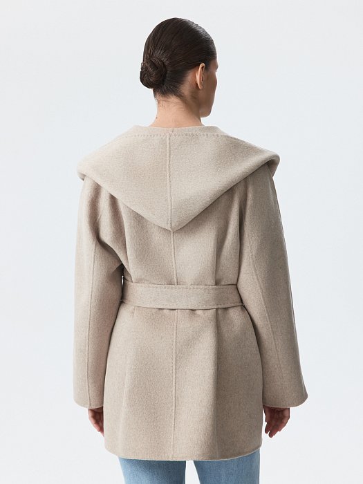 Полупальто с капюшоном (Р158): фото №2