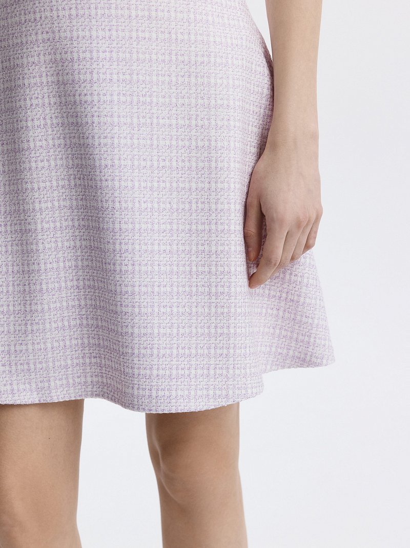 Расклешенная юбка из твида