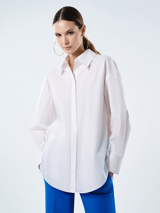 Рубашка с декоративной кокеткой: фото №3