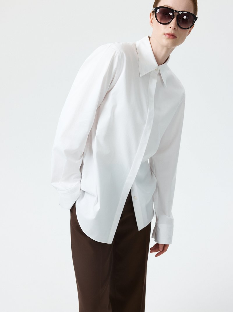 Рубашка оверсайз из хлопка