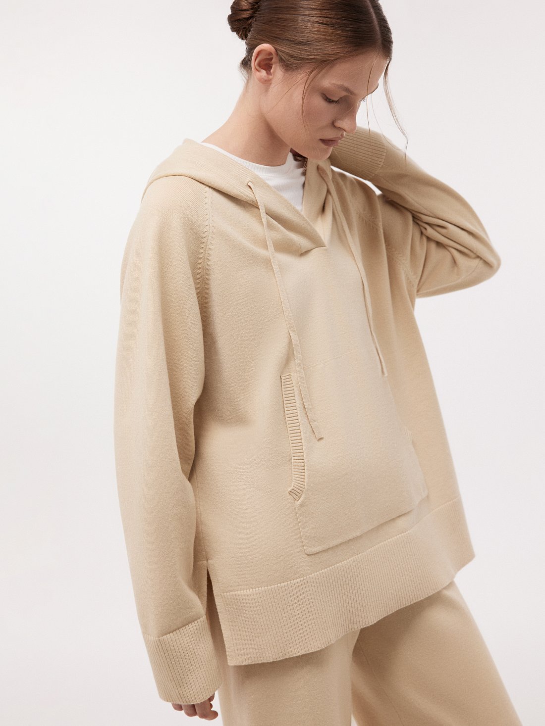 Вязаное худи: фото №1