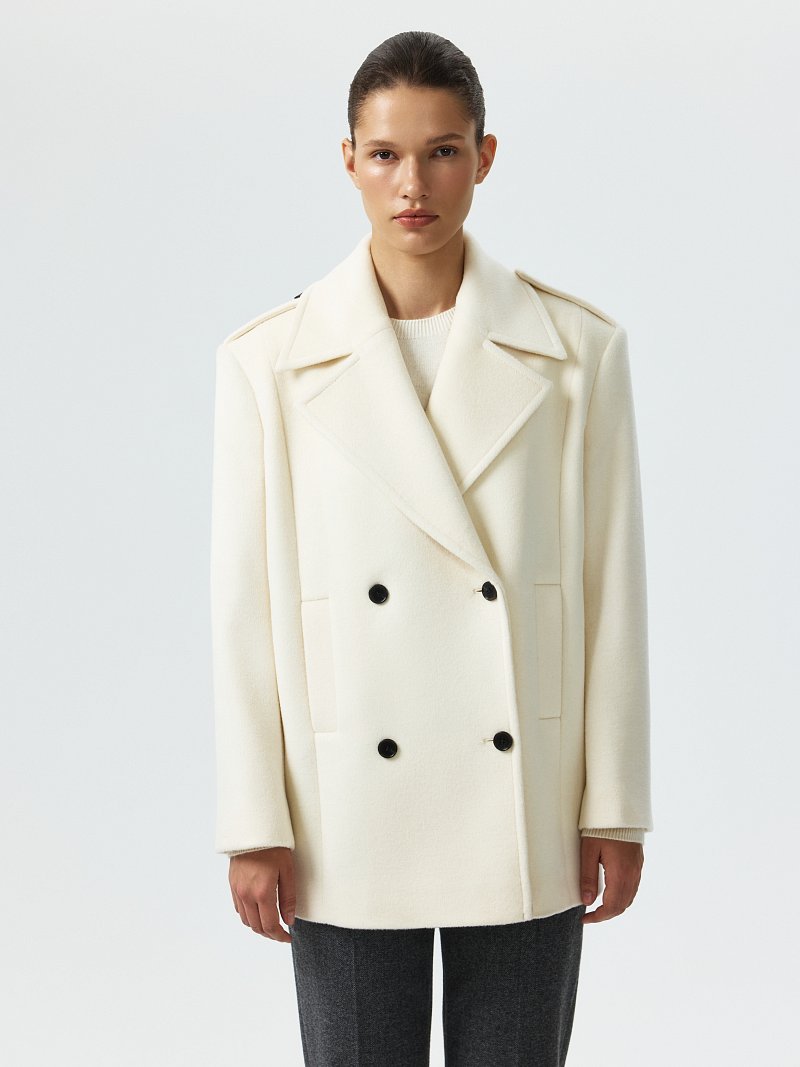 Пальто-жакет из 100% шерсти