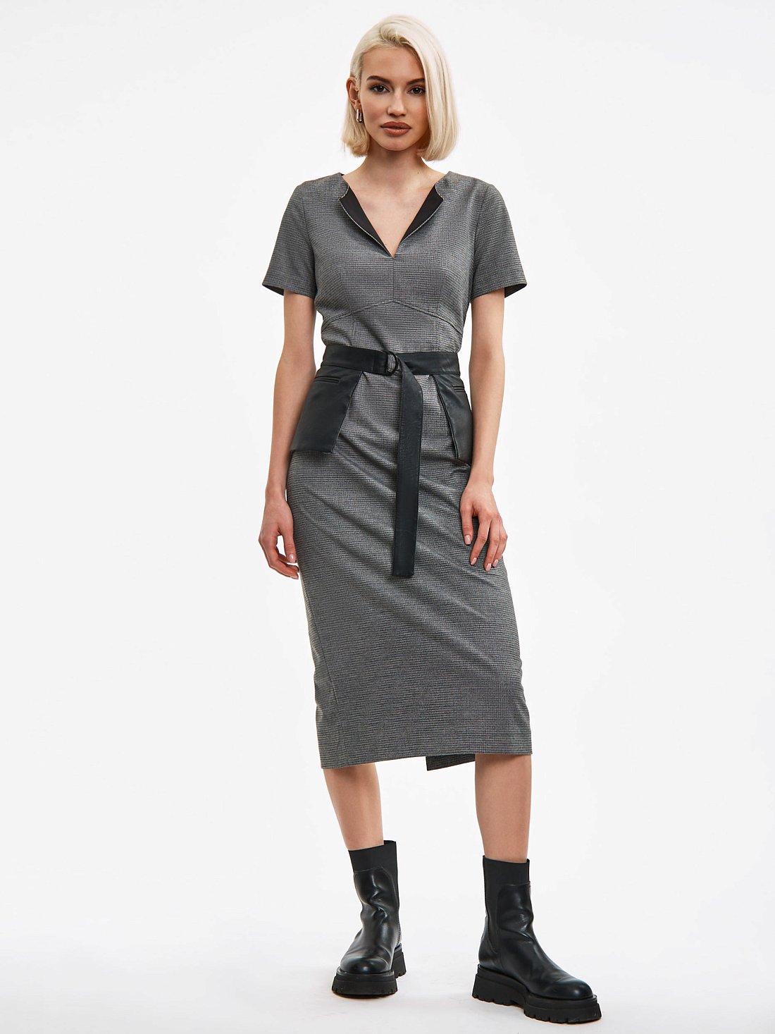 Платье с двусторонней баской: фото №1