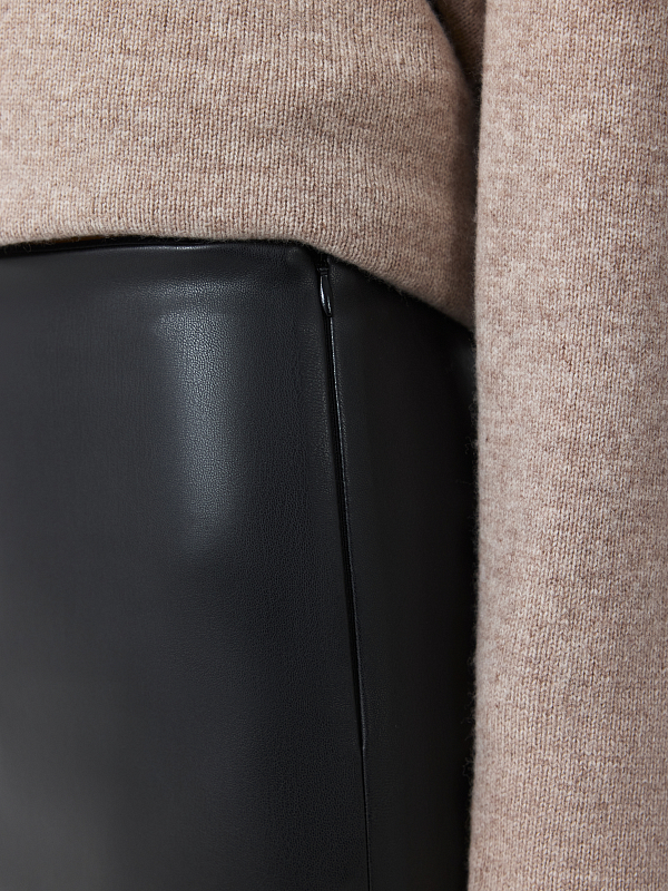 Юбка-макси из экокожи