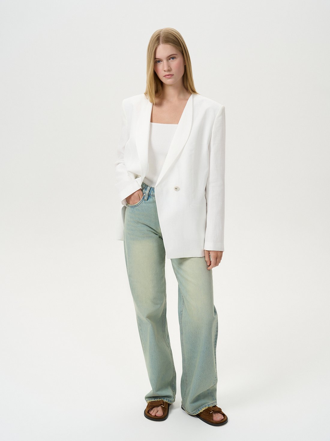 Жакет из конопляной ткани: фото №1