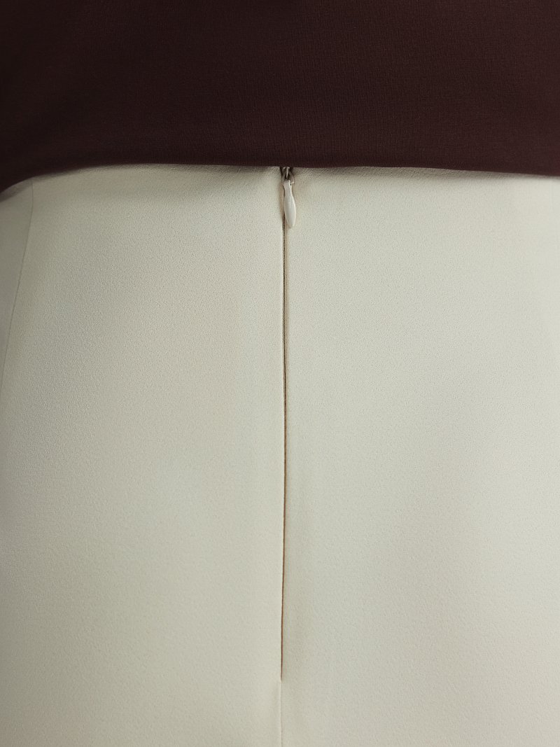 Атласная юбка-миди