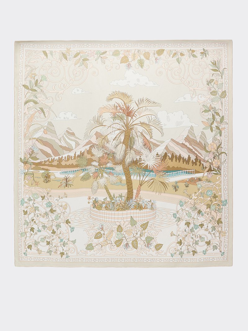 Платок с натуральным шелком