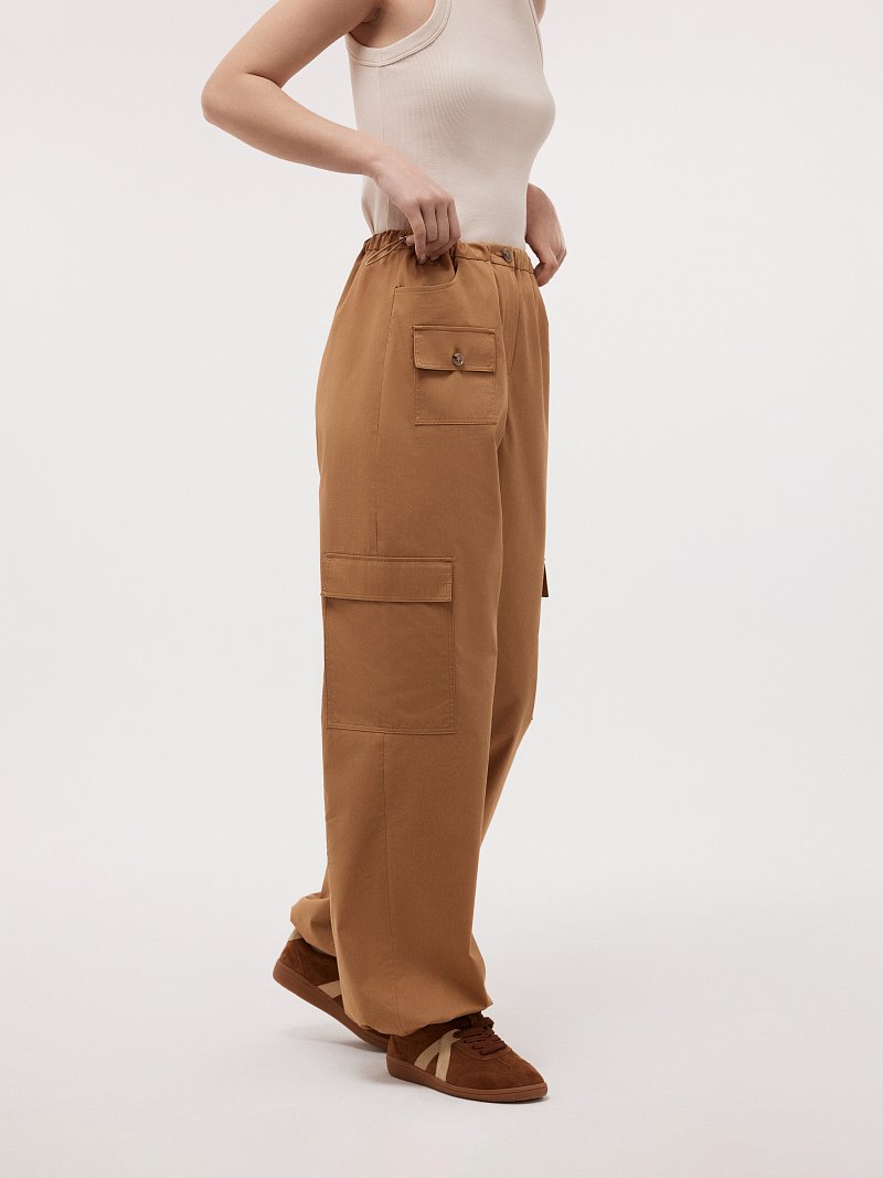 Брюки-карго из хлопка