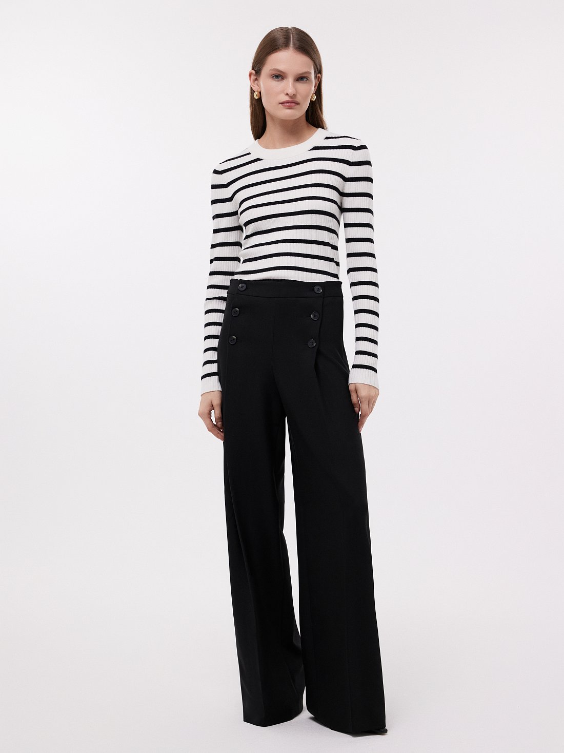 Широкие брюки со стрелками: фото №1