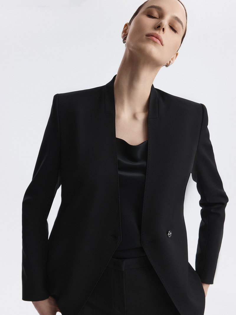 Асимметричный жакет из хлопка (Р158)