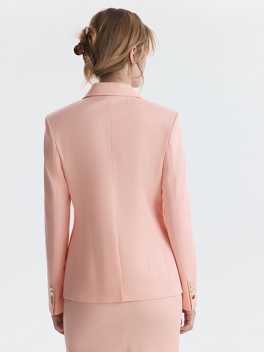 Приталенный жакет из хлопка (Р158): фото №5