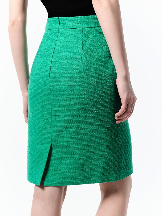 Твидовая юбка-карандаш: фото №5