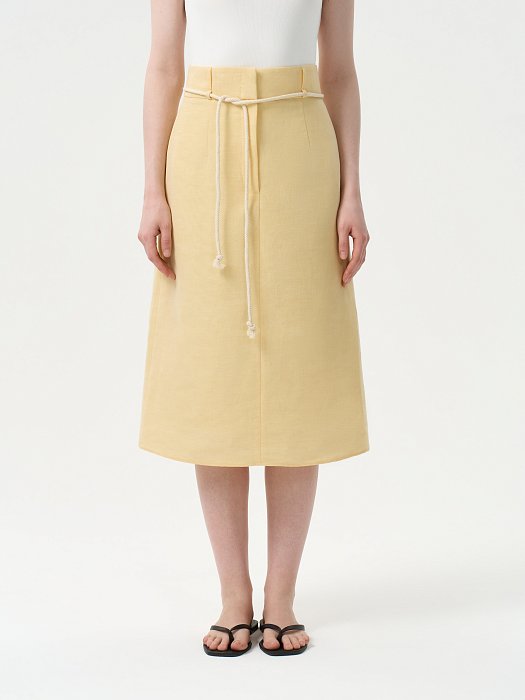 Юбка-миди со льном: фото №2