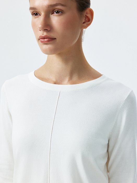 Лонгслив из вискозы и хлопка: фото №2