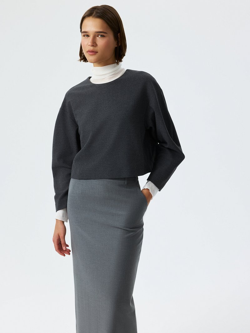 Прямая юбка-макси