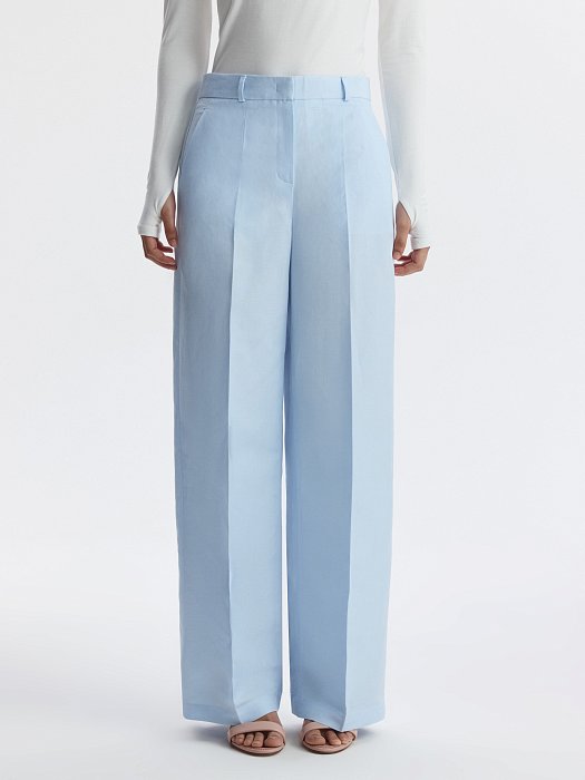 Брюки из смесового льна: фото №3