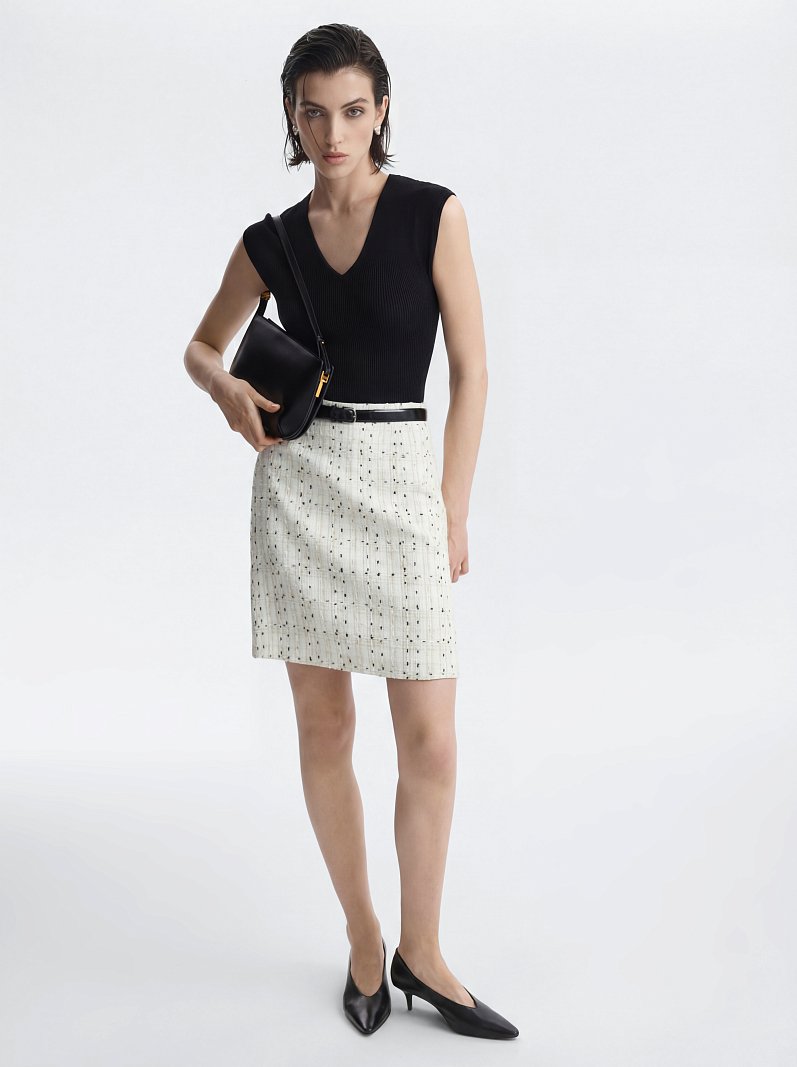 Юбка-трапеция мини