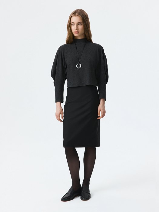 Зауженная юбка-миди: фото №6