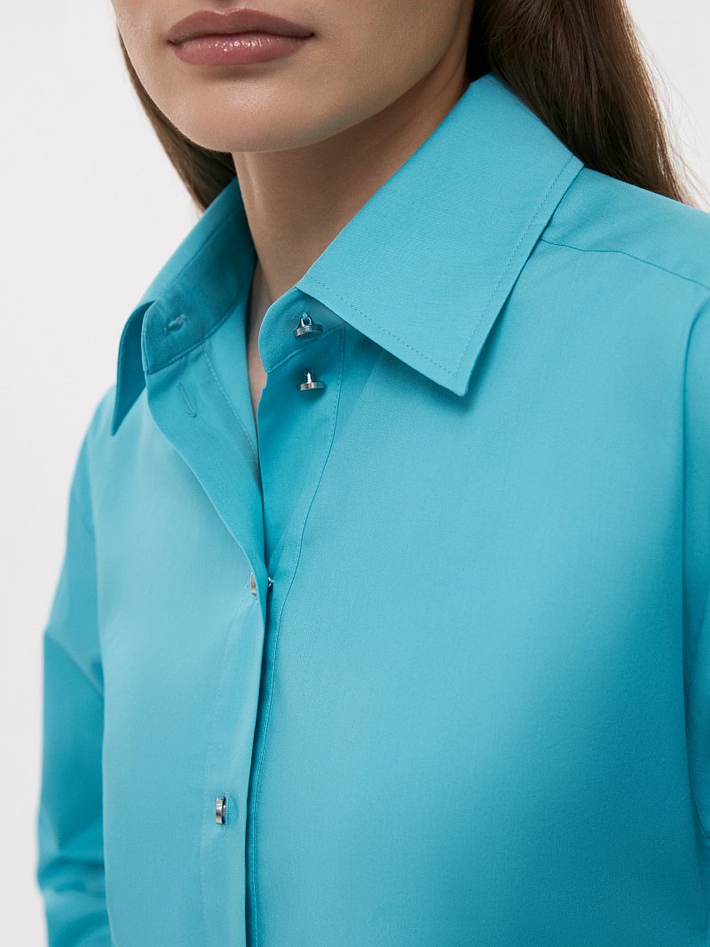 Укороченная рубашка со шнуровкой