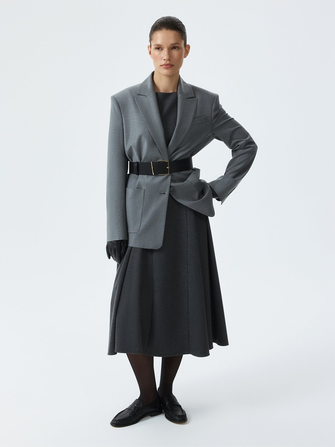 Жакет оверсайз с накладными карманами: фото №1