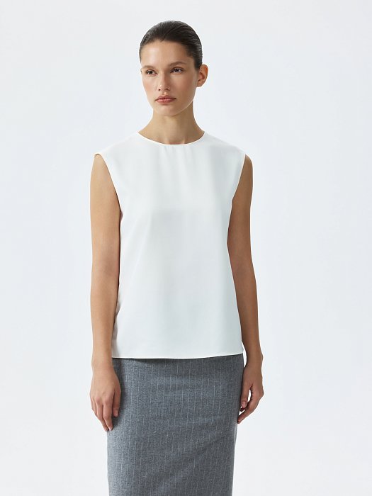 Топ из атласной ткани: фото №3