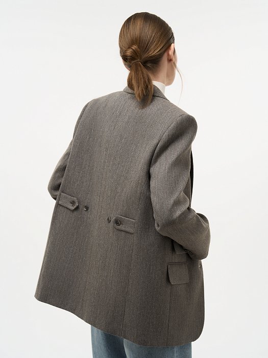 Прямой жакет с шерстью: фото №5