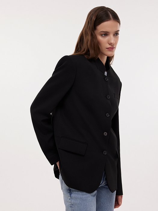 Жакет оверсайз со стойкой: фото №2