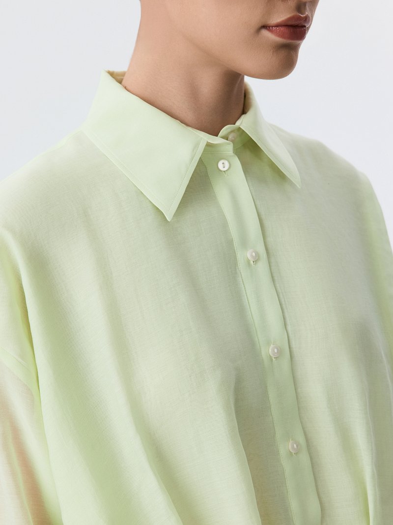 Укороченная блуза из лиоцелла