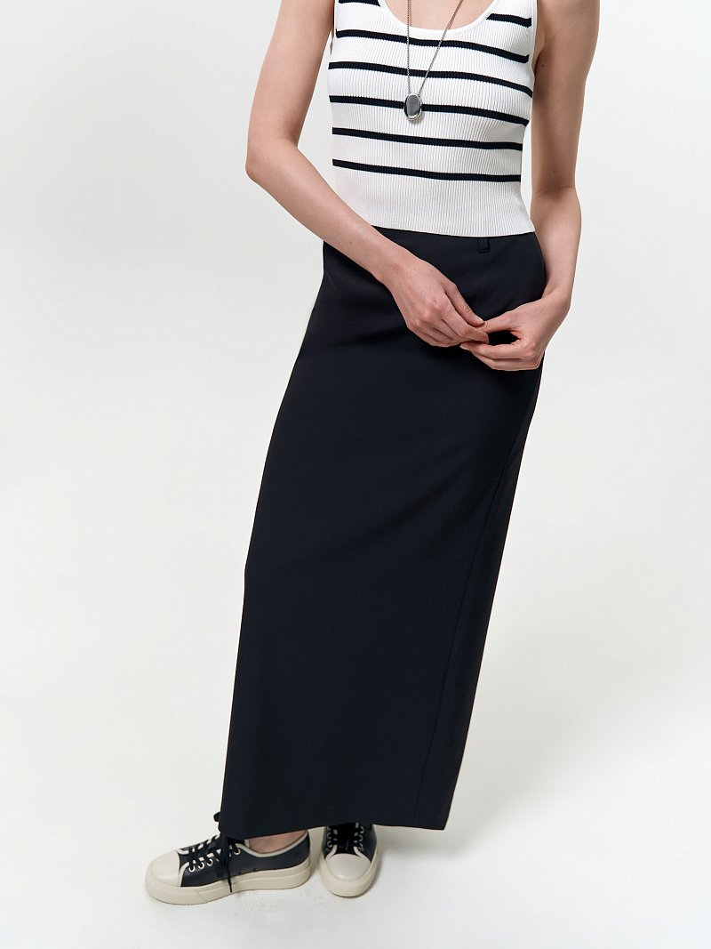 Юбка-макси из костюмной ткани