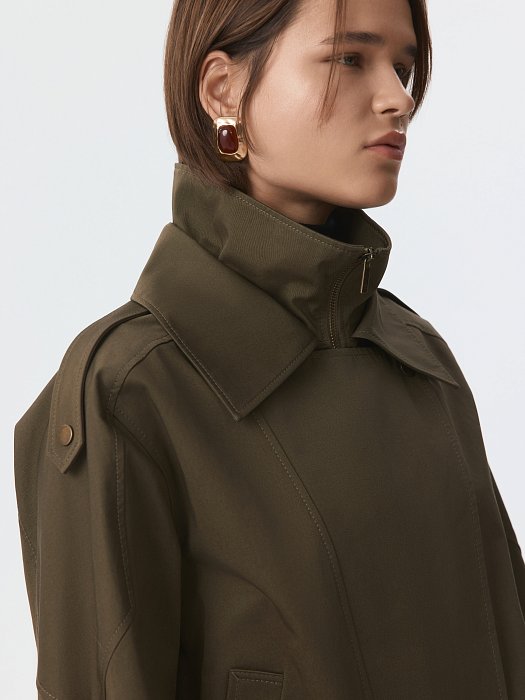 Объемная куртка из хлопка: фото №4