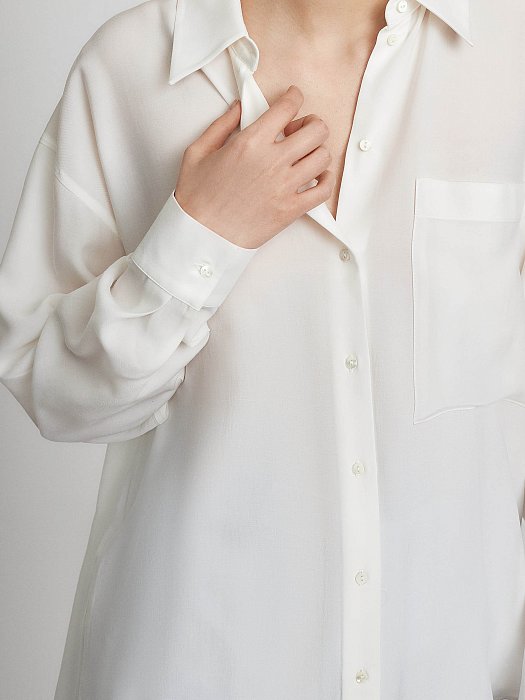 Свободная рубашка с карманом: фото №2