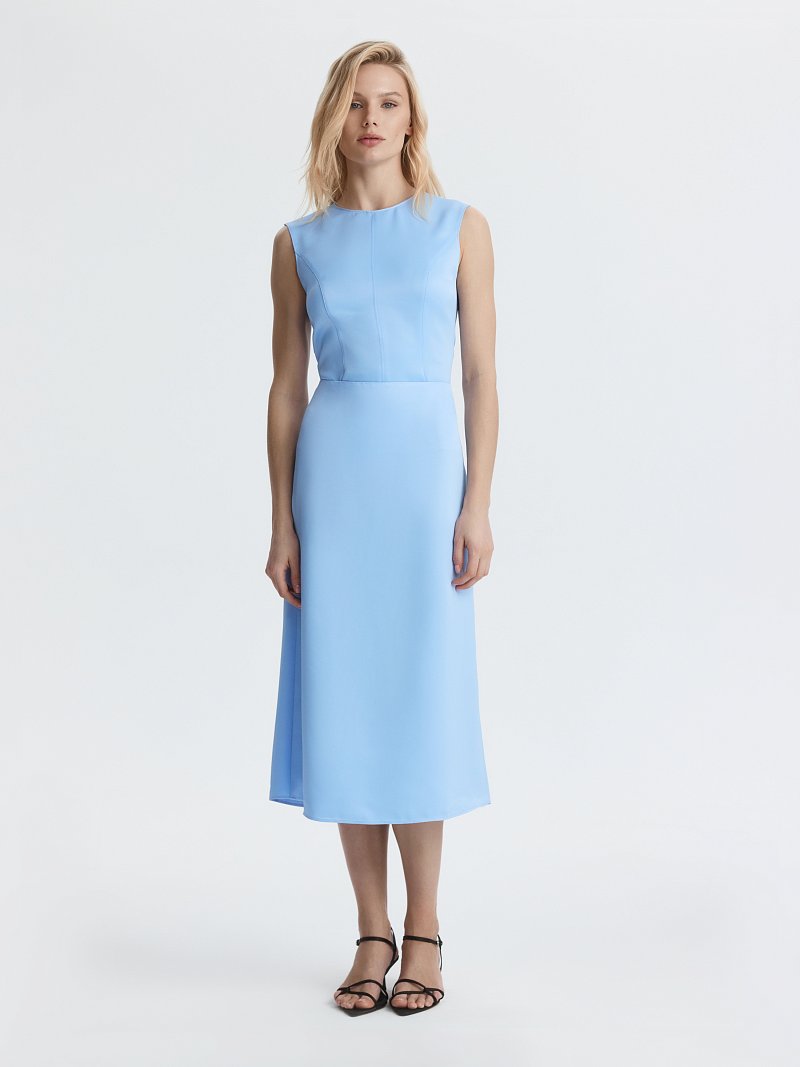 Юбка-миди из сатина