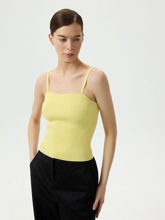 Трикотажный топ на бретелях: фото №2