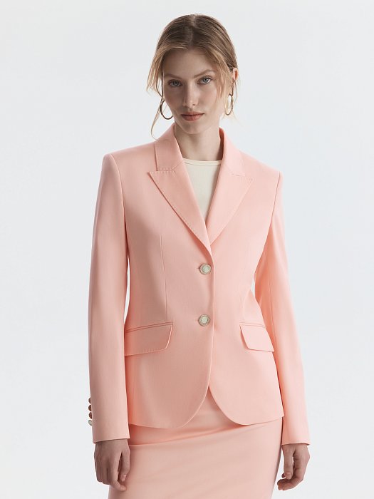 Приталенный жакет из хлопка (Р158): фото №3