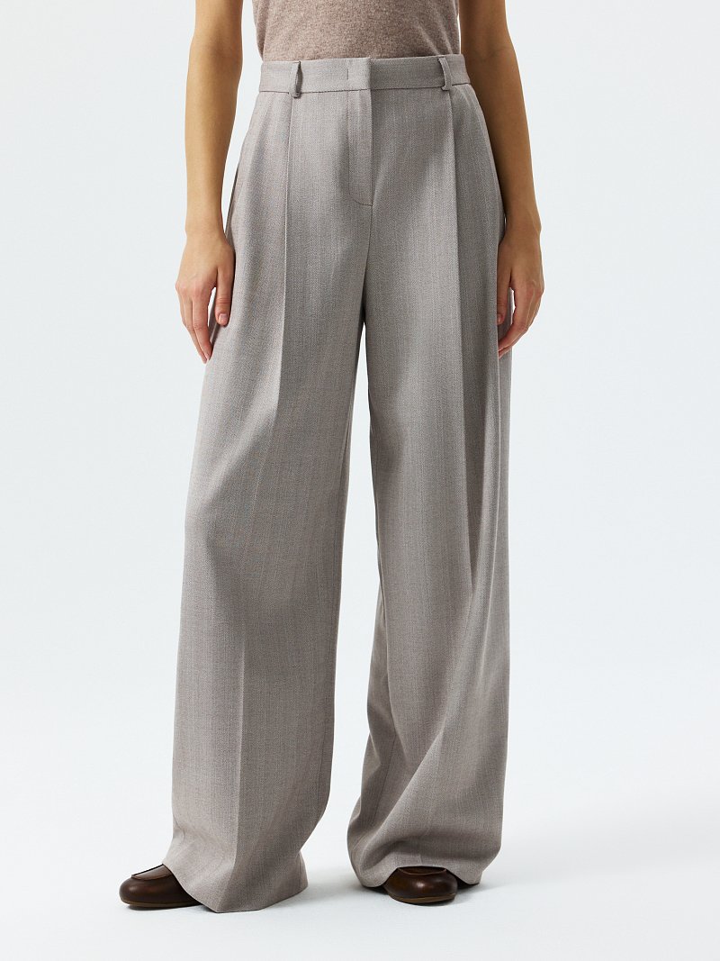 Широкие брюки с шерстью (Р158)