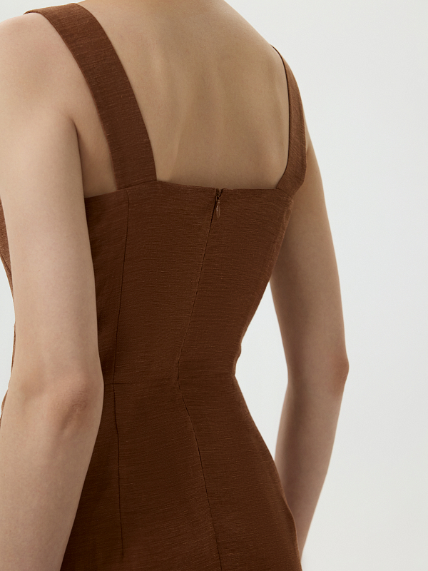 Платье из конопляной ткани