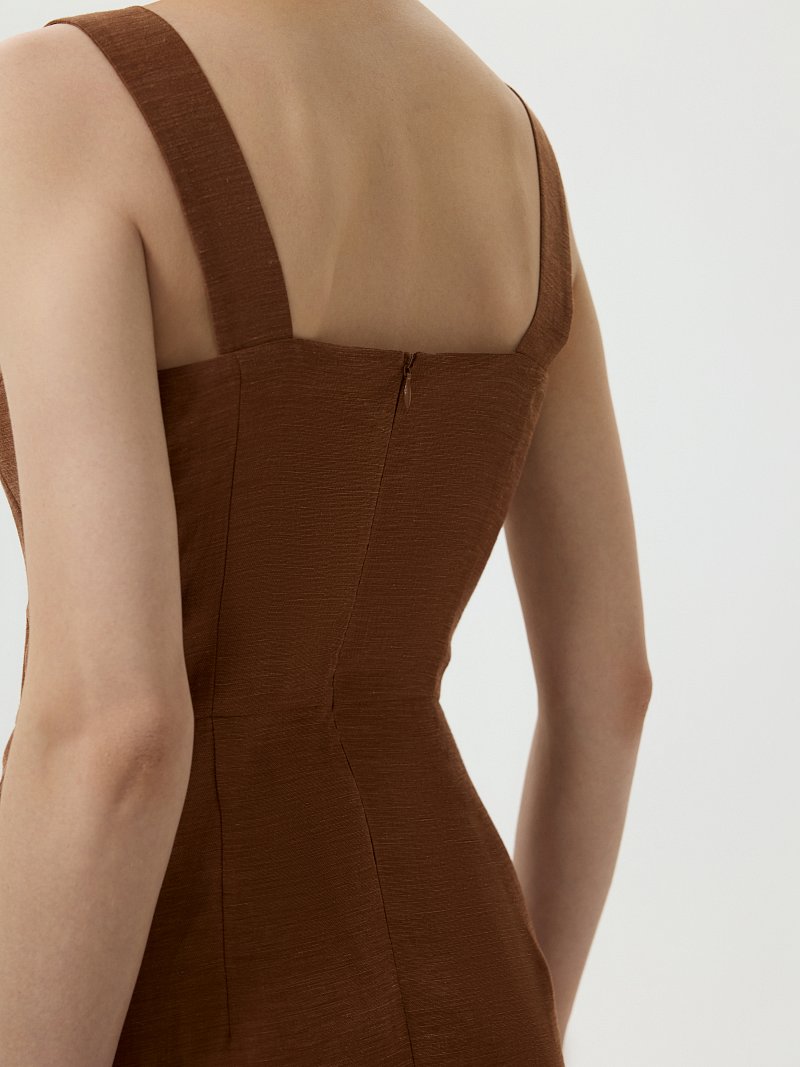 Платье из конопляной ткани