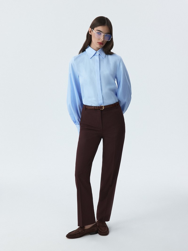 Брюки зауженного кроя