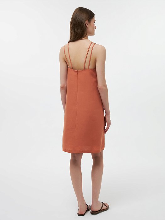 Короткий сарафан со льном: фото №3