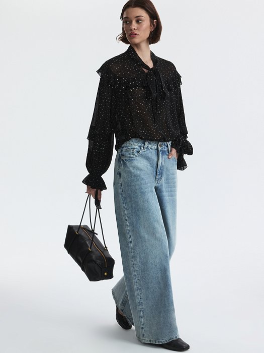 Шифоновая блуза с воланами: фото №6