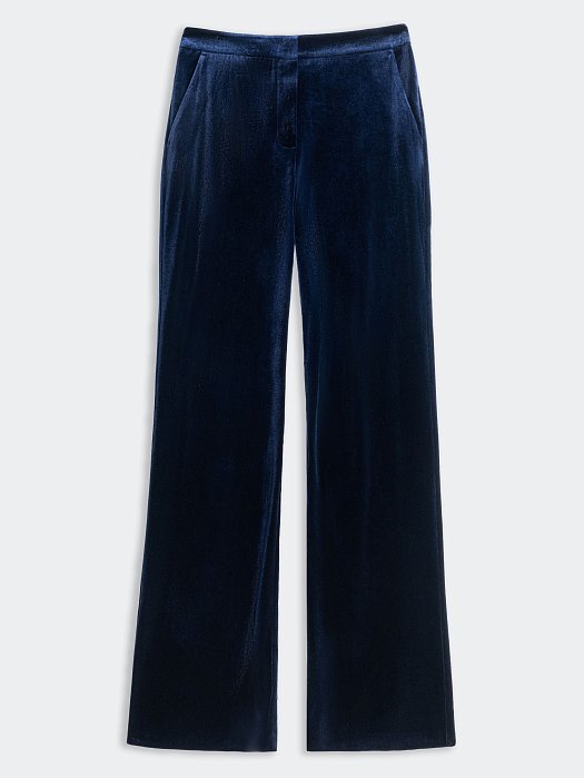 Брюки широкого кроя из бархата: фото №5