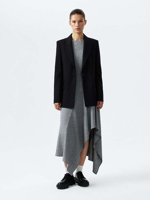 Удлиненный жакет на пуговице: фото №5