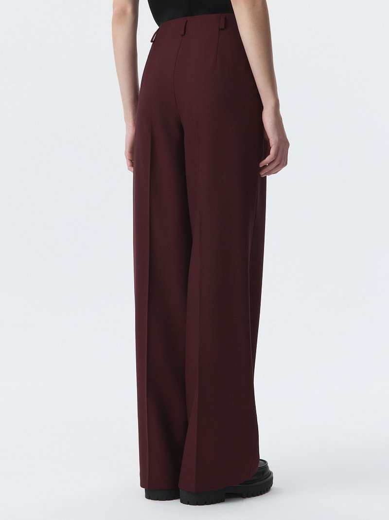 Прямые брюки с шерстью