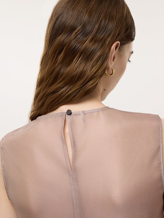 Топ со съемной органзой: фото №3